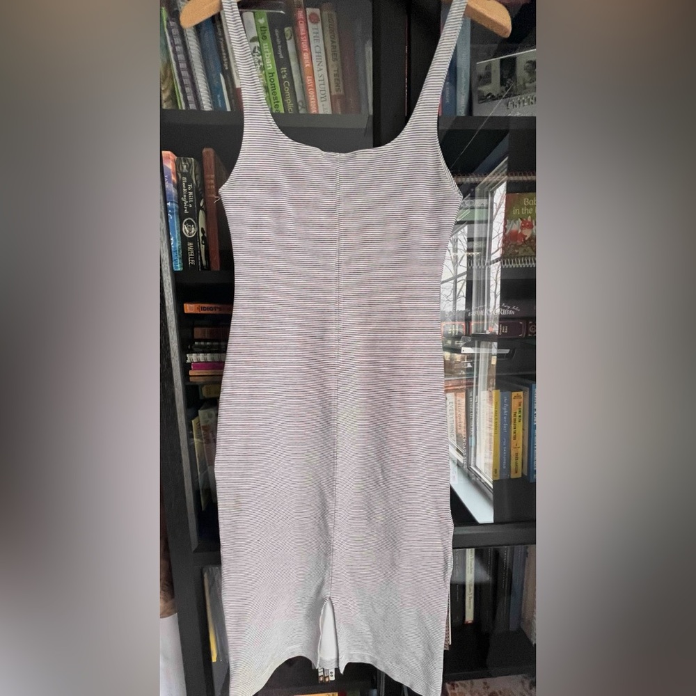 Striped Square neck line Dress